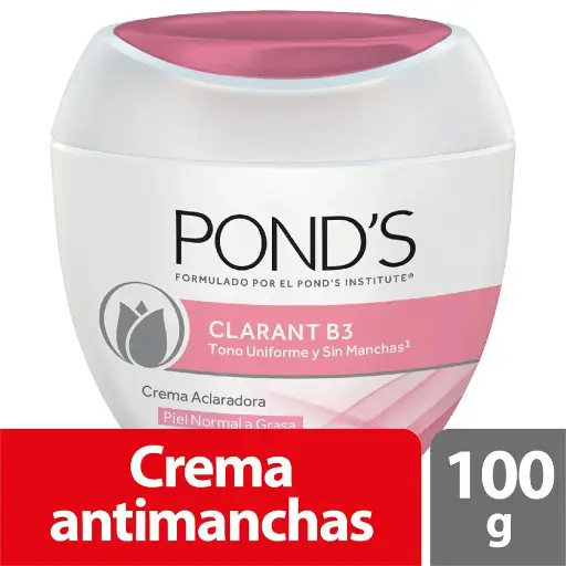 Crema Antimanchas Ponds Clarant B3 Piel Grasa